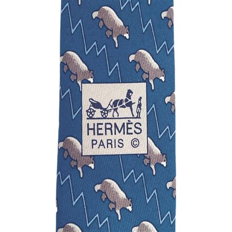 hermes wall street bull and bear tie|Vintage Hermes Wall Street Tie Bulls and Bears 5456 FA Blue.